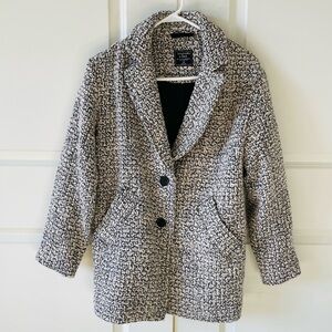 Abercrombie & Fitch Boucle Wool Blend Oversized Coat Size XS